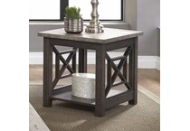  brown occasional tables all   