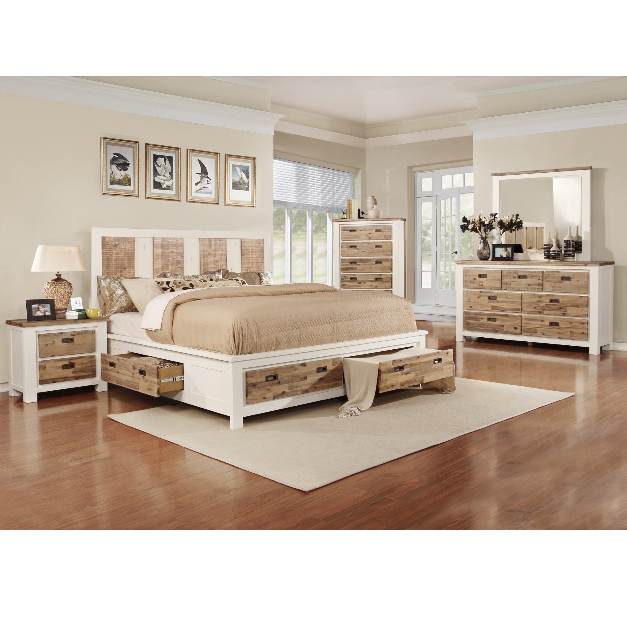 5 piece bedroom set with storage