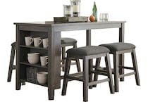  gray pub   bar units   stools   