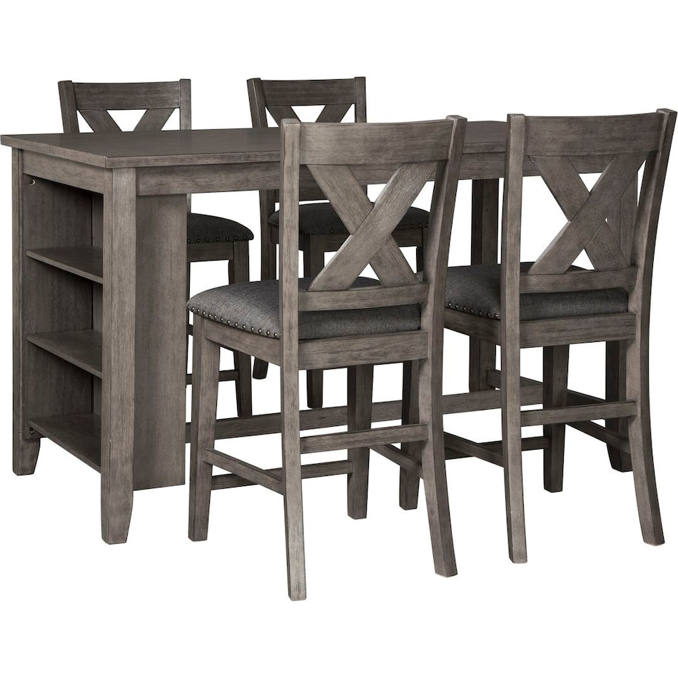  gray pub   bar units   stools   