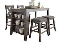  gray pub   bar units   stools   