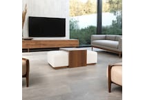 brown occasional tables all   