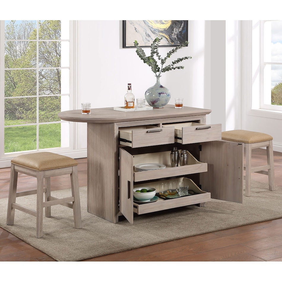  gray pub   bar units   stools   