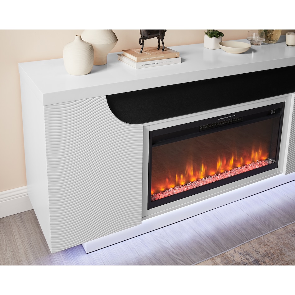  white fire places   