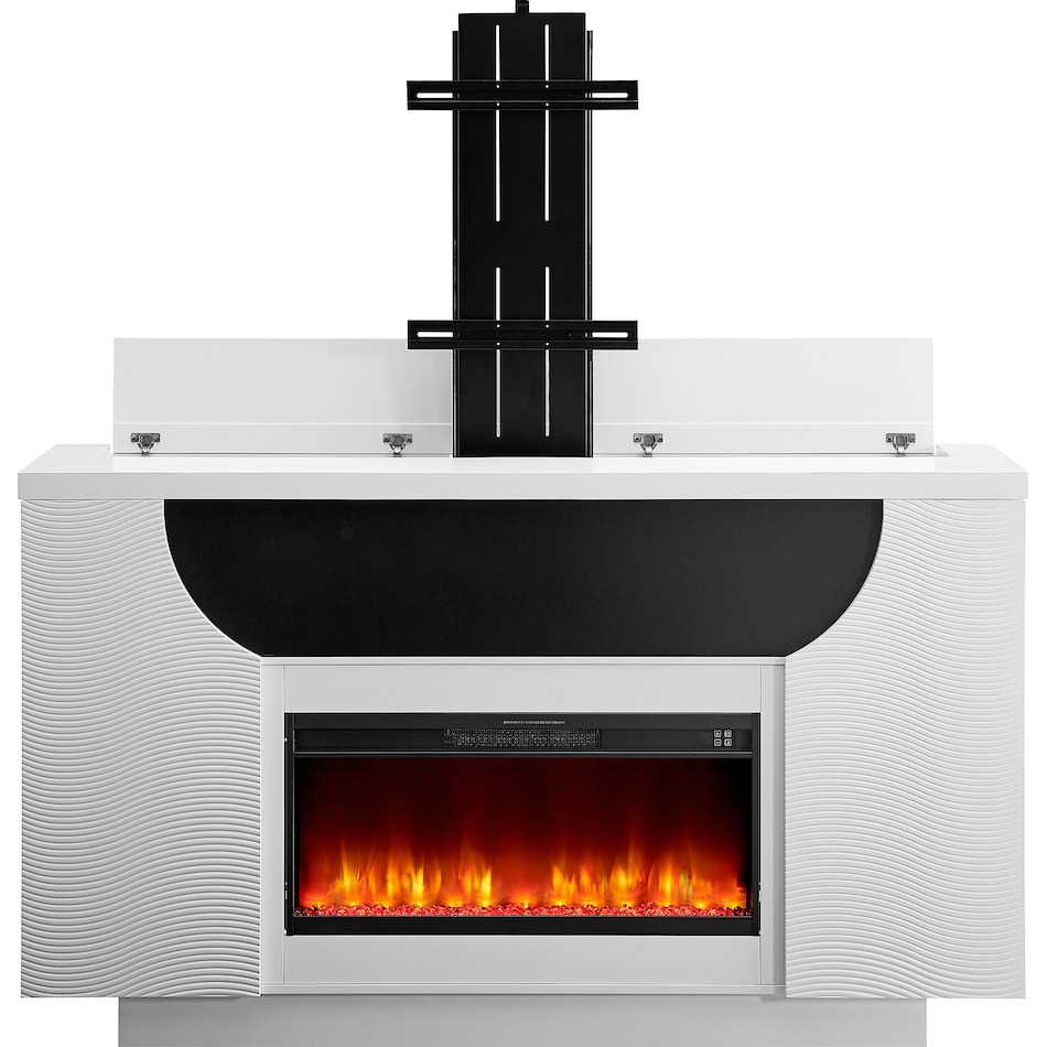  white fire places   