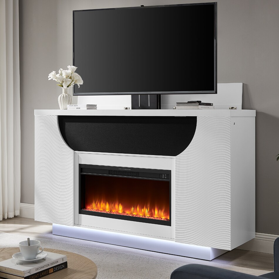  white fire places   