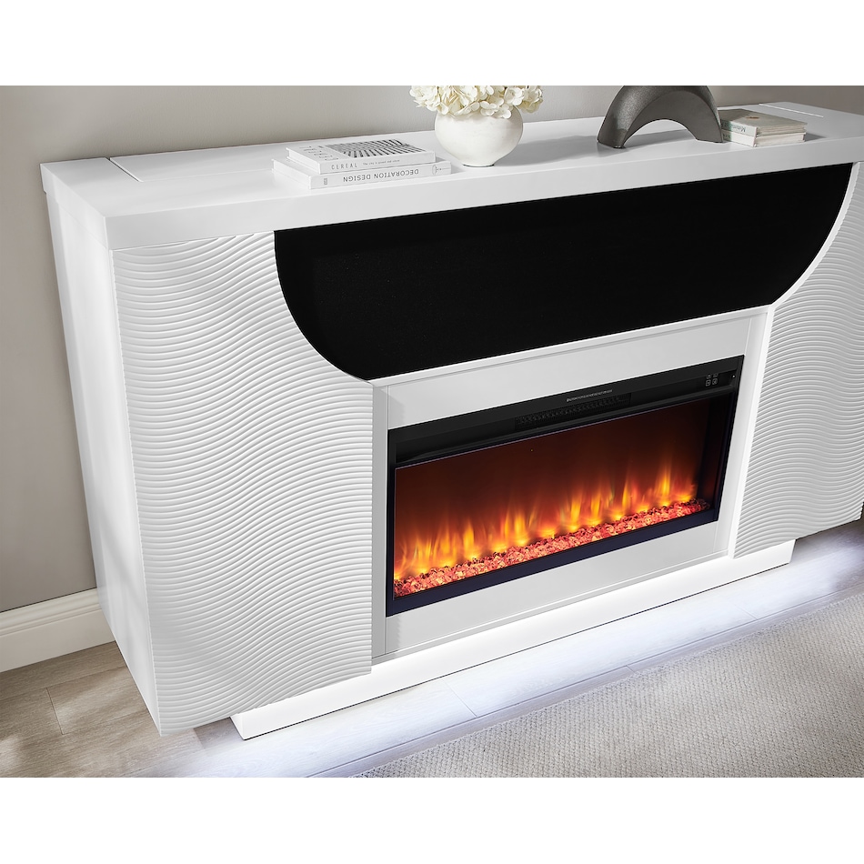  white fire places   