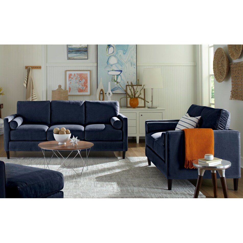  blue sofa   