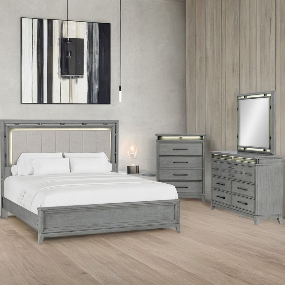  gray master bedroom   