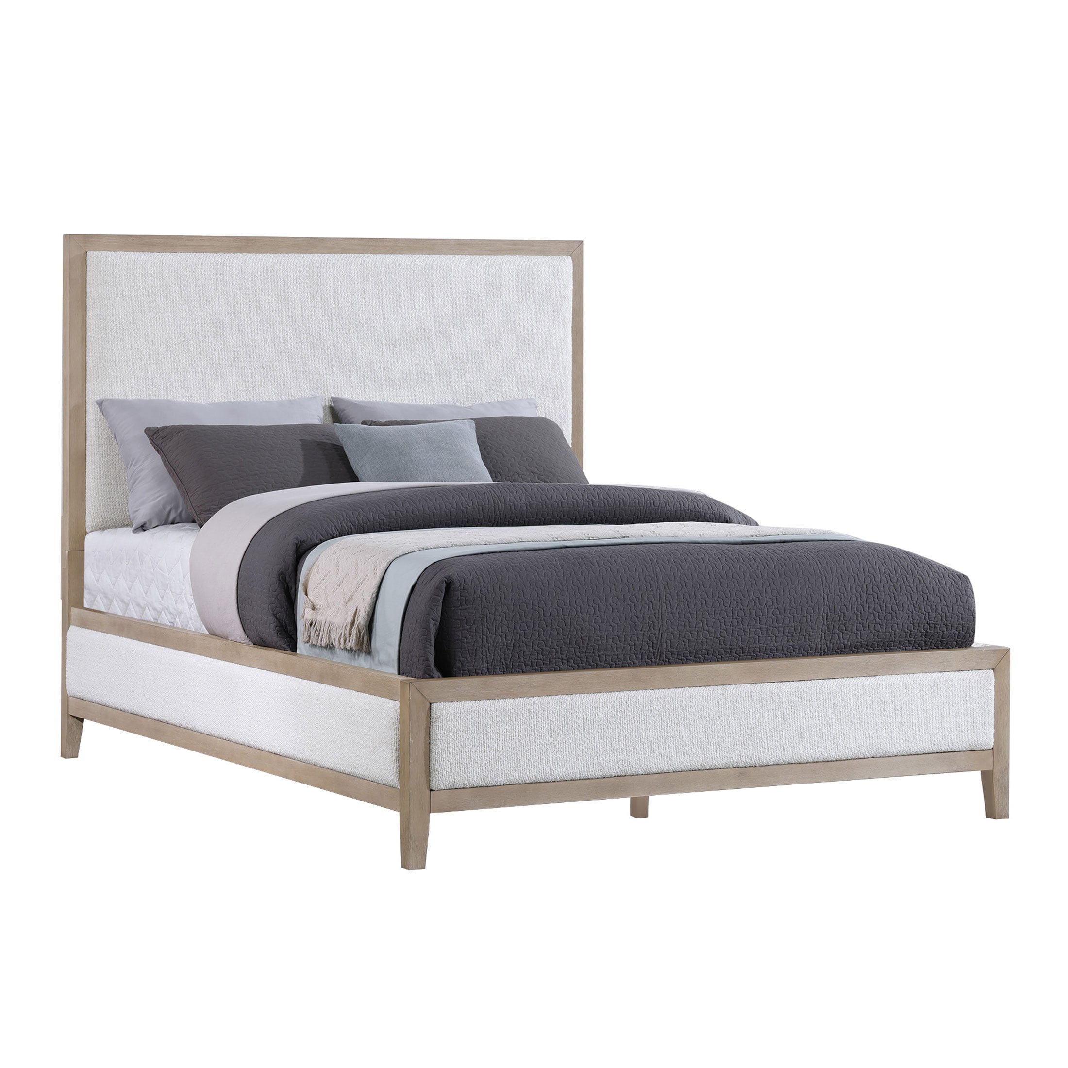 Bella Light Oak Q.Uph,Bed