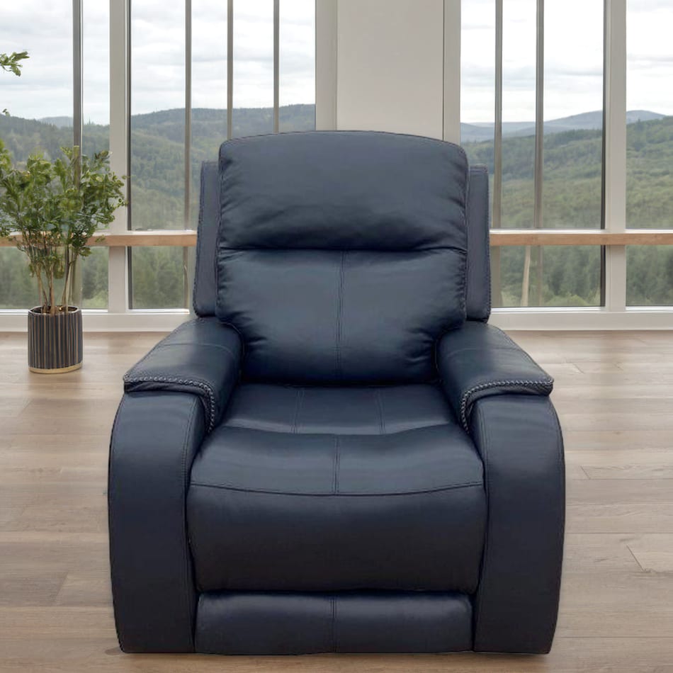  blue recliner   
