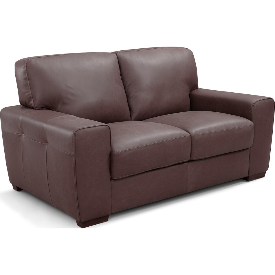  brown loveseat   
