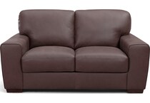  brown loveseat   