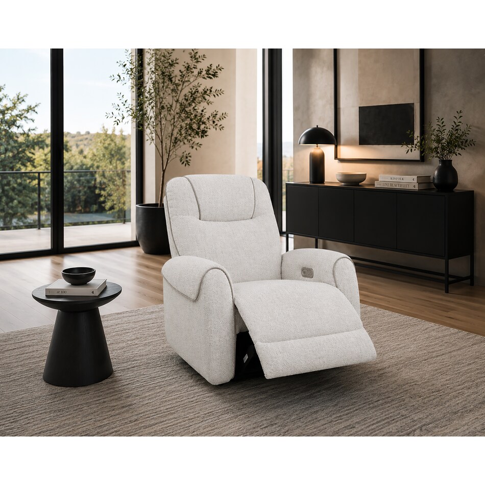  white recliner   