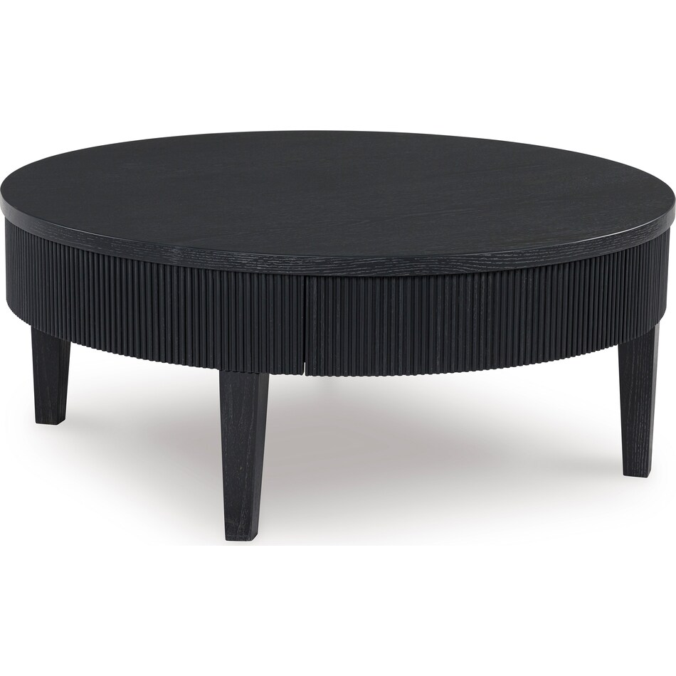  black occasional tables all   