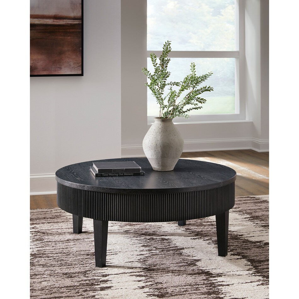  black occasional tables all   