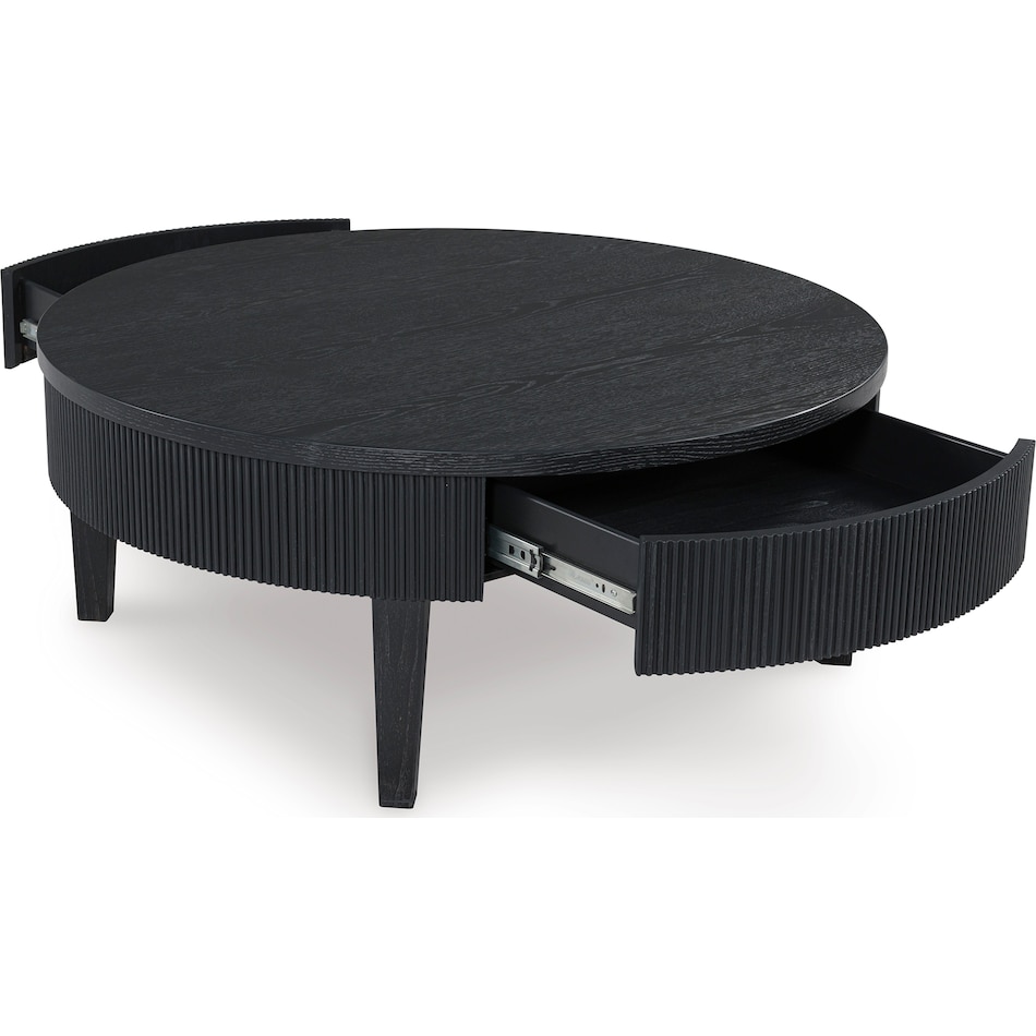  black occasional tables all   