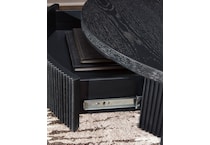  black occasional tables all   