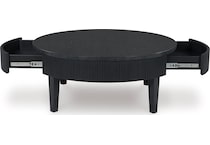  black occasional tables all   