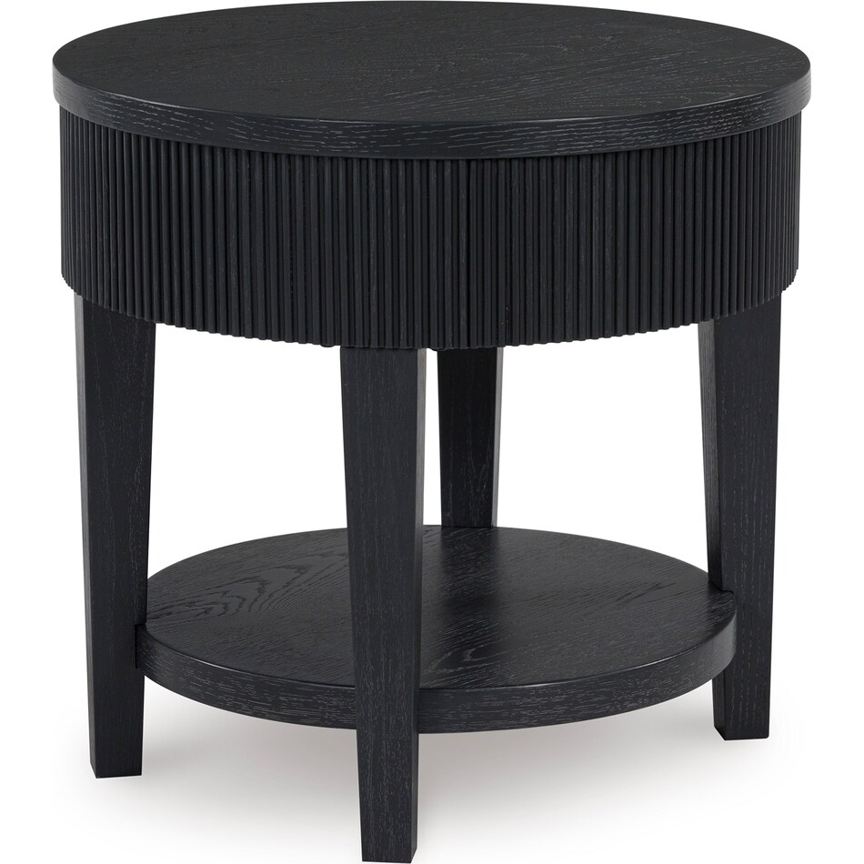 black occasional tables all   