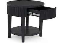  black occasional tables all   