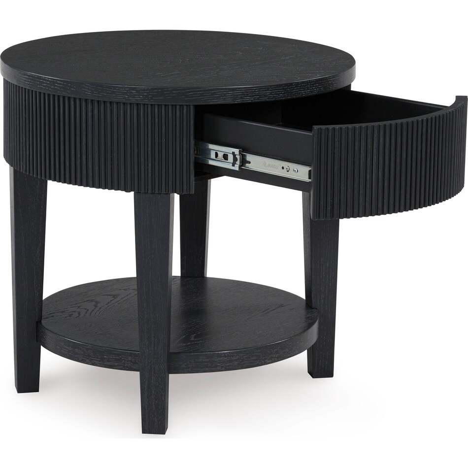  black occasional tables all   