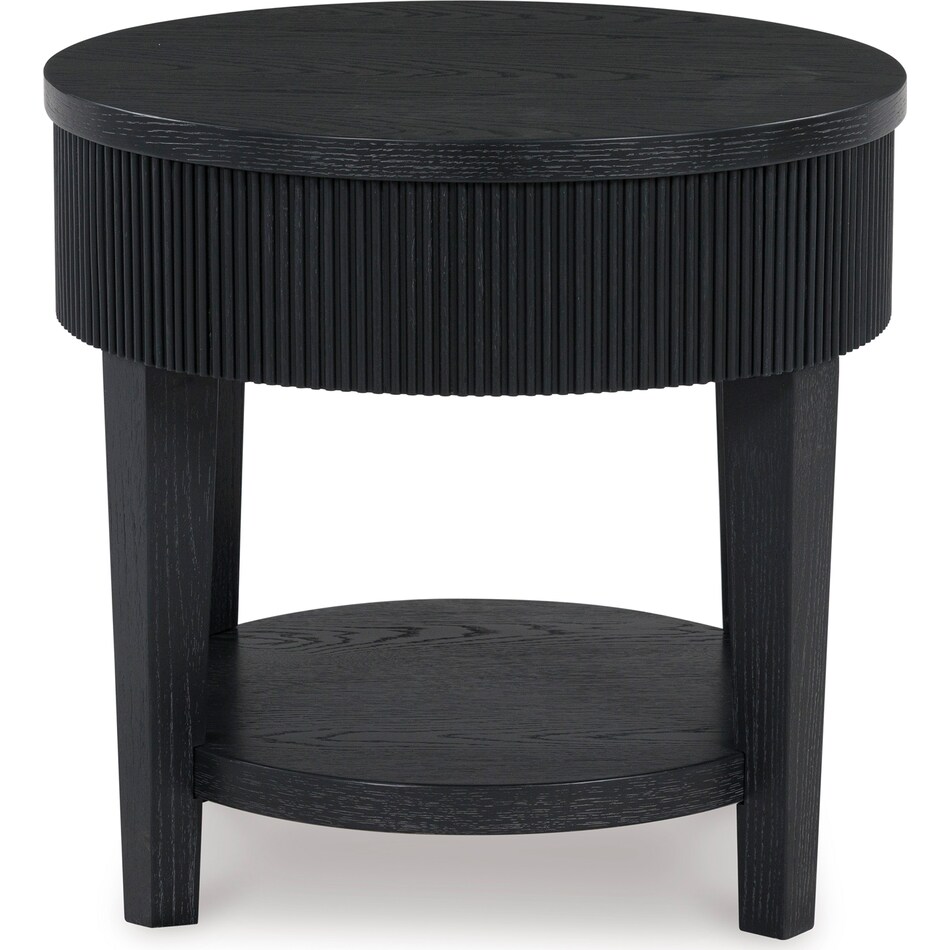  black occasional tables all   