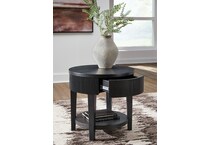  black occasional tables all   