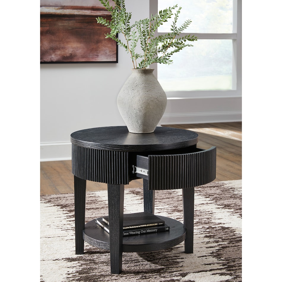  black occasional tables all   