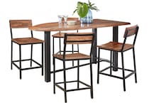  brown pub   bar units   stools   