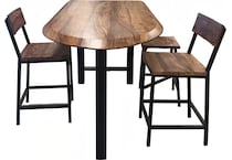  brown pub   bar units   stools   