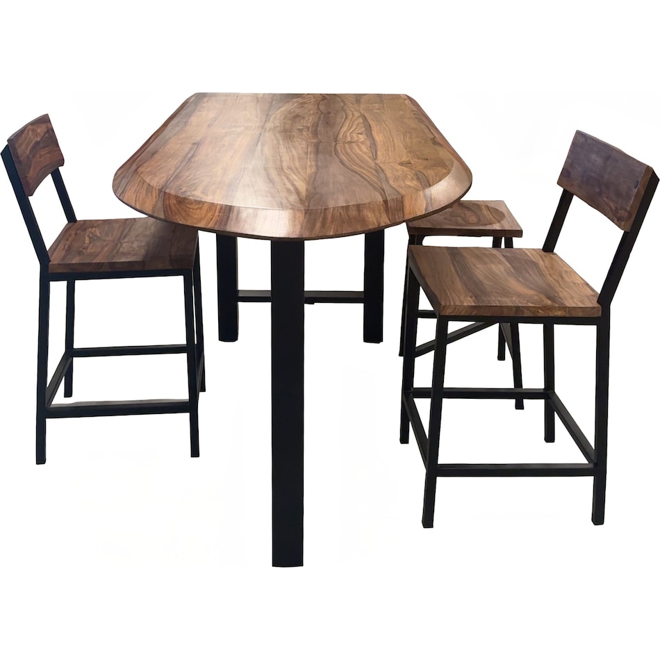  brown pub   bar units   stools   
