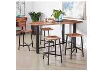  brown pub   bar units   stools   
