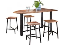  brown pub   bar units   stools   