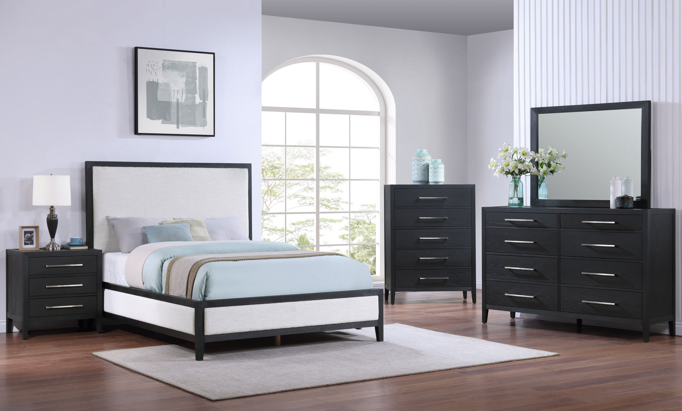 Bella Dark Oak 5 Piece Queen Bedroom