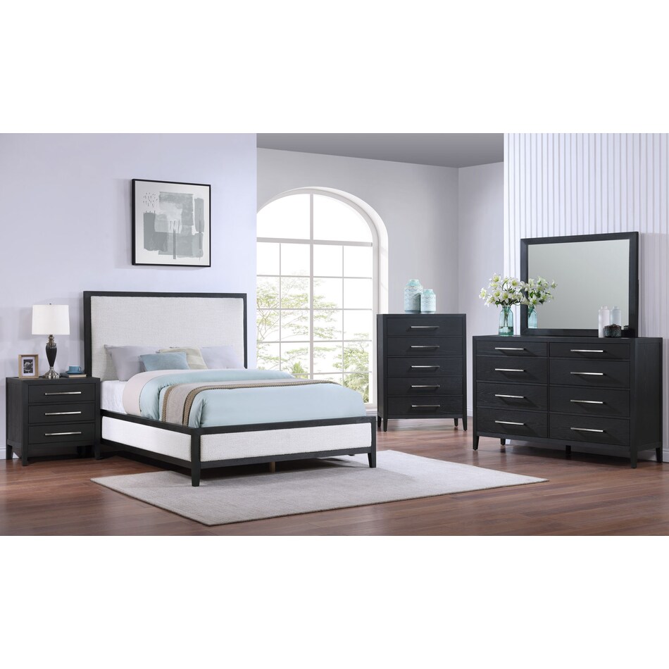 black master bedroom   
