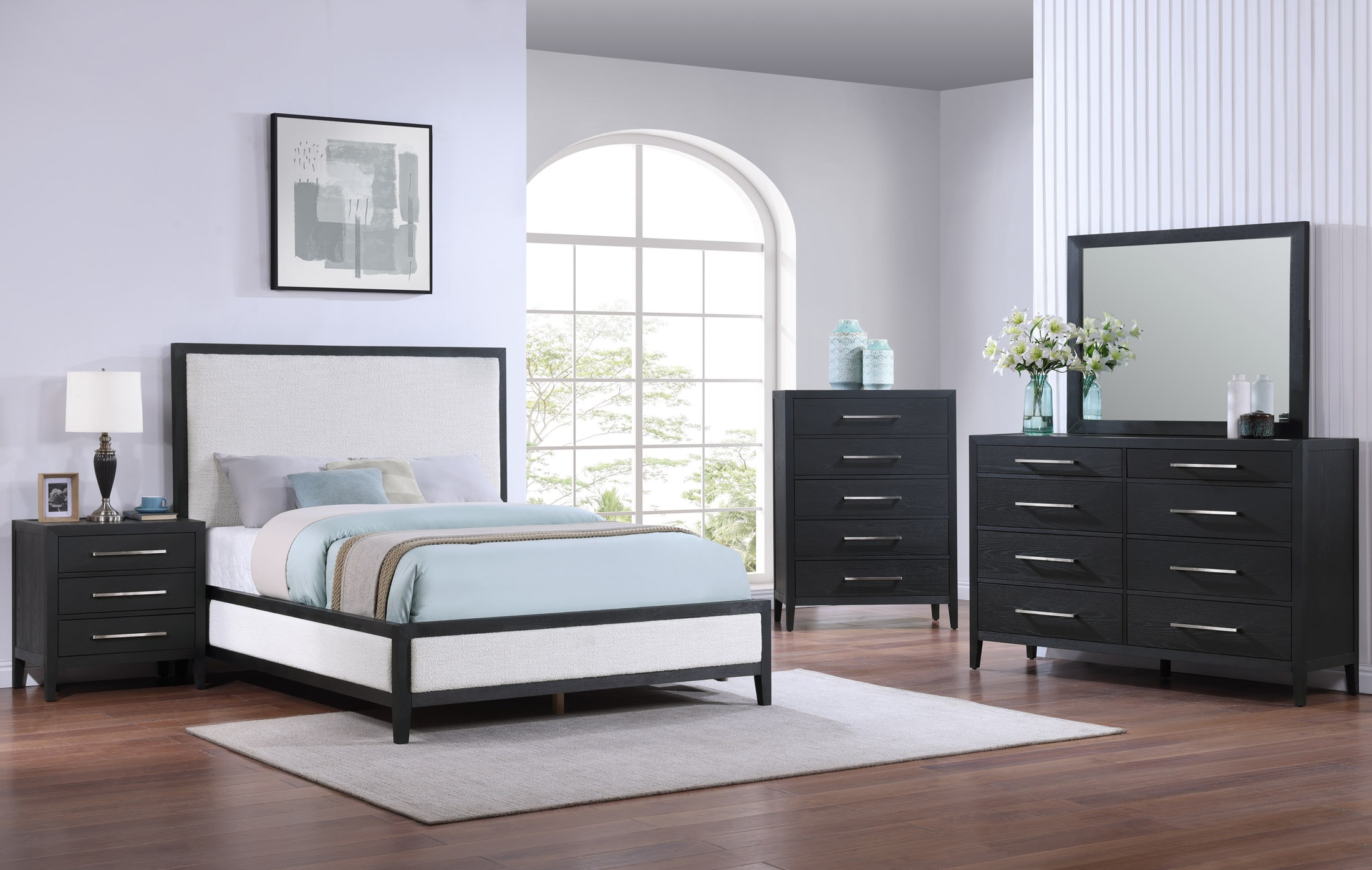 Bella Dark Oak 5 Piece King Bedroom