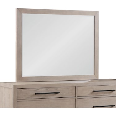 Bella Light Oak Mirror