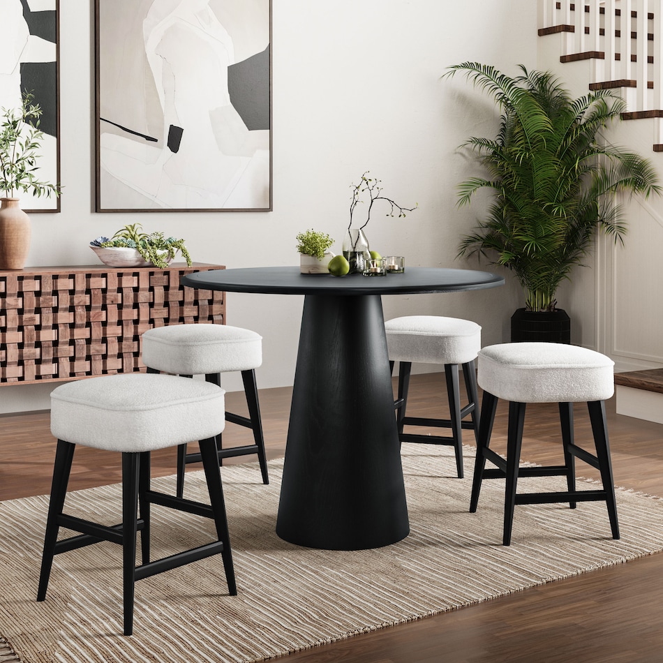  black pub   bar units   stools   