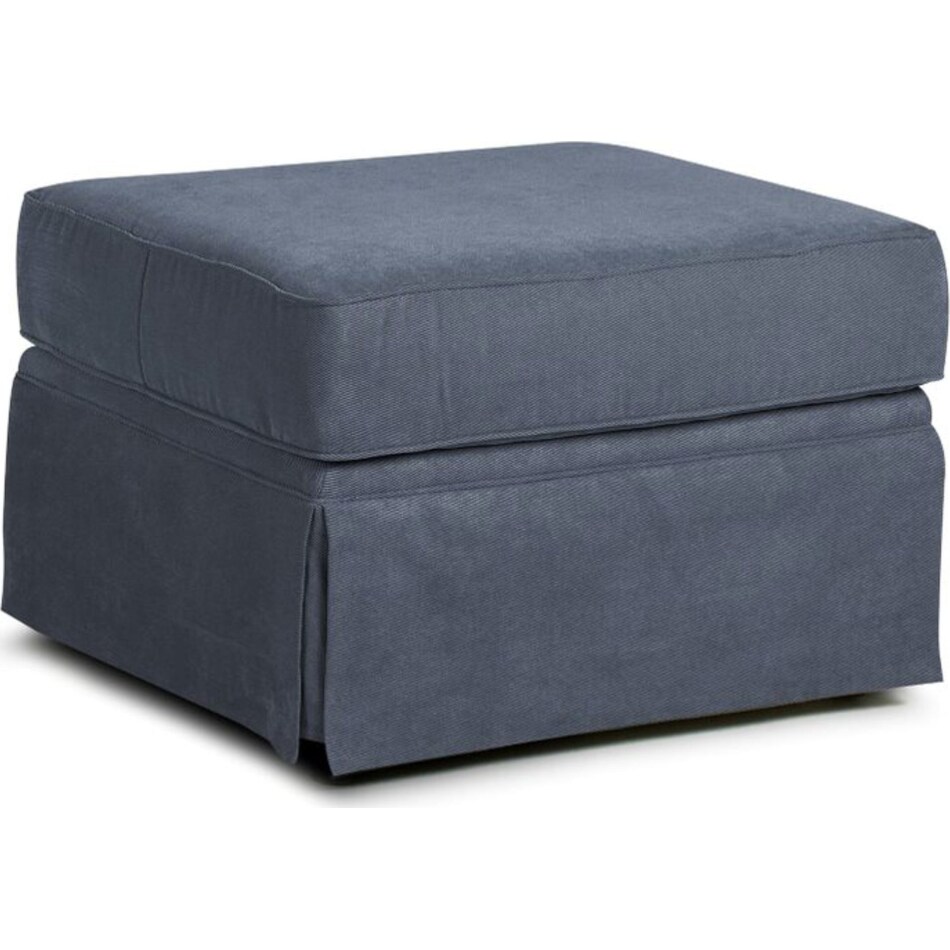  blue ottoman   