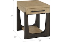  brown occasional tables all   