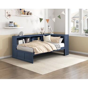 Colors Twin Corner Bookcase Bed