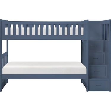 Colors Twin Over Twin Step Bunk Bed