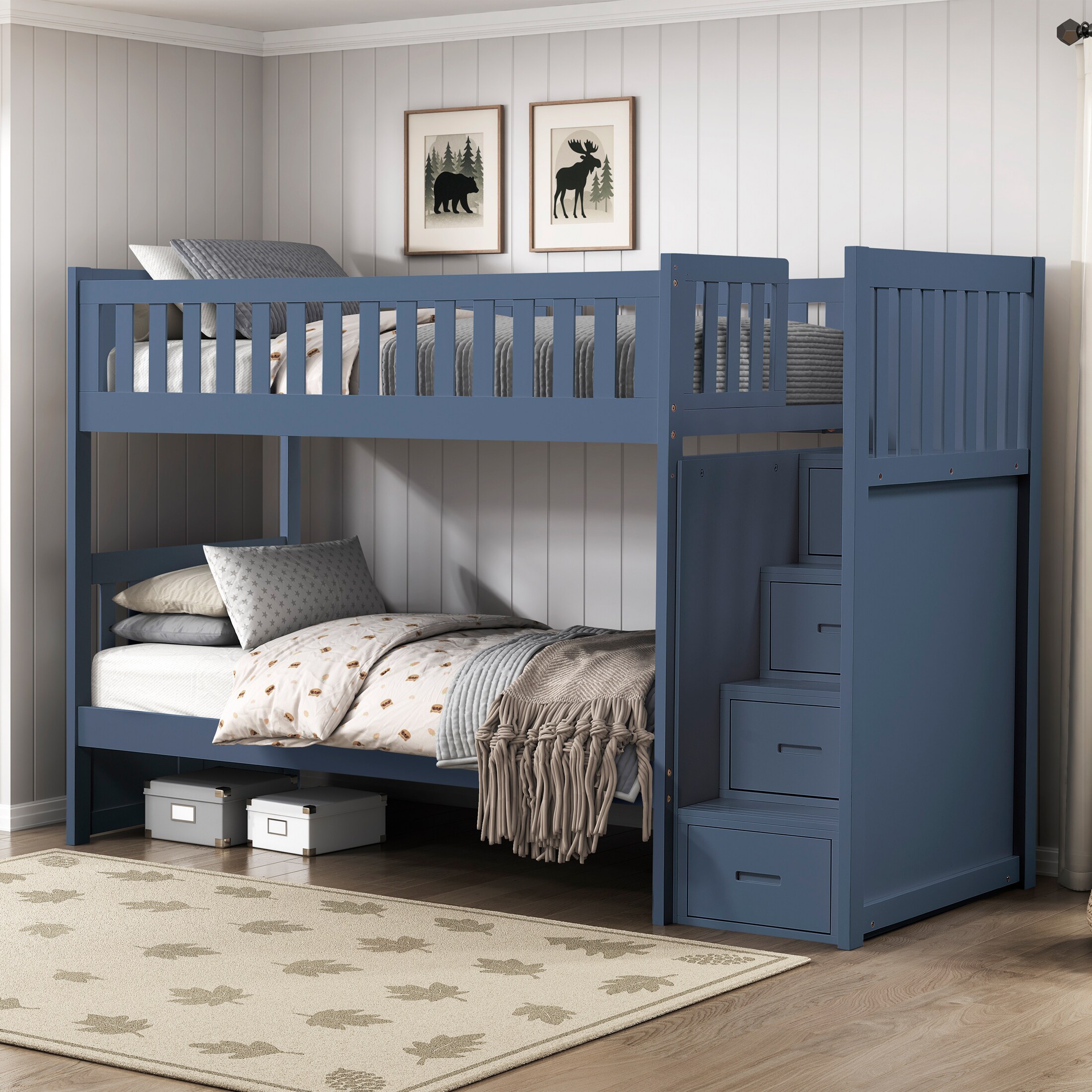 Colors Twin Over Twin Step Bunk