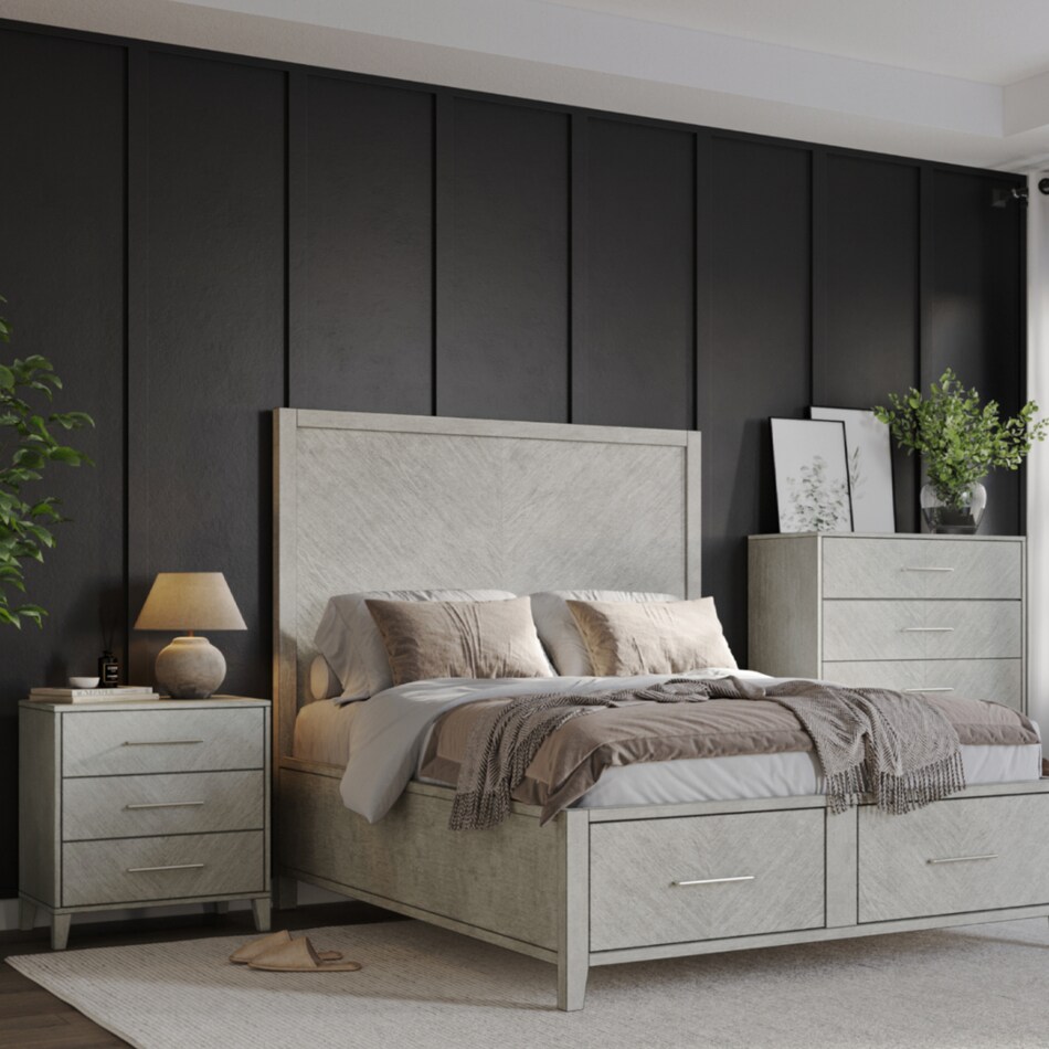  gray master bedroom   