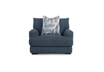  blue loveseat   