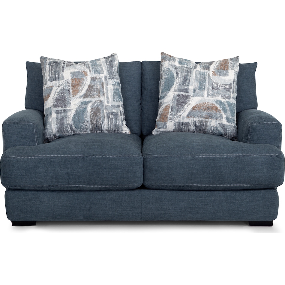  blue loveseat   