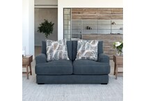  blue loveseat   
