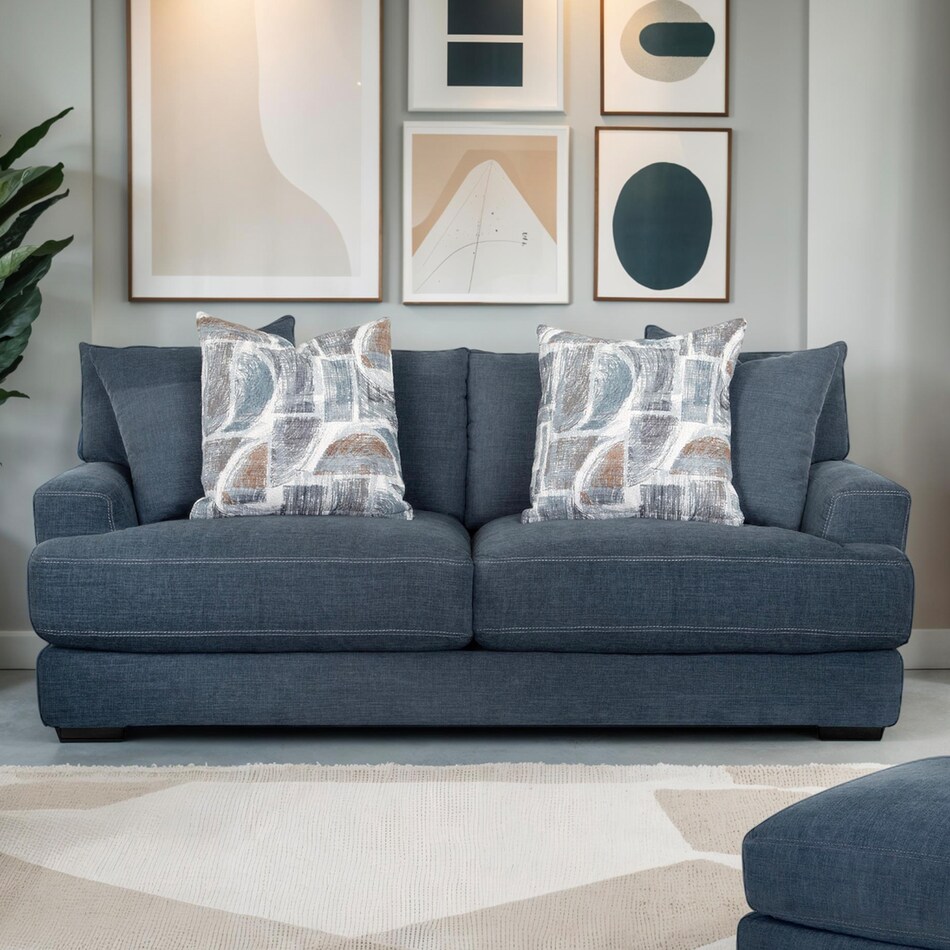  blue sofa   