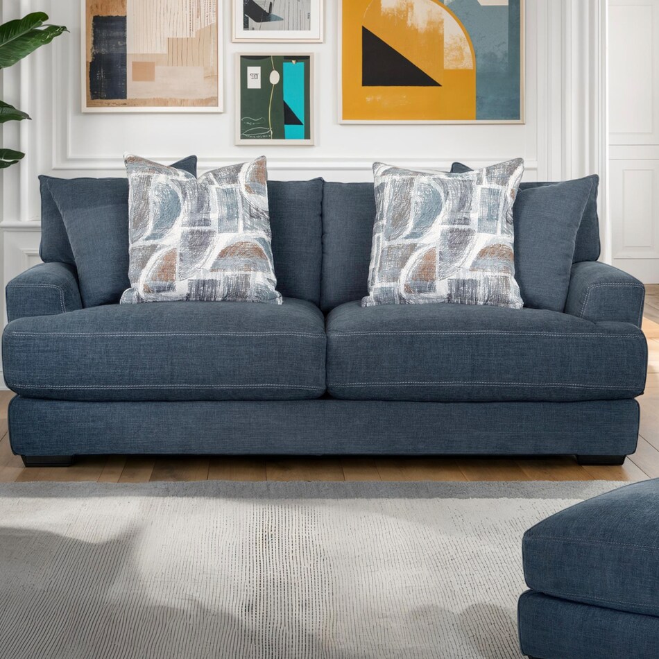  blue sofa   